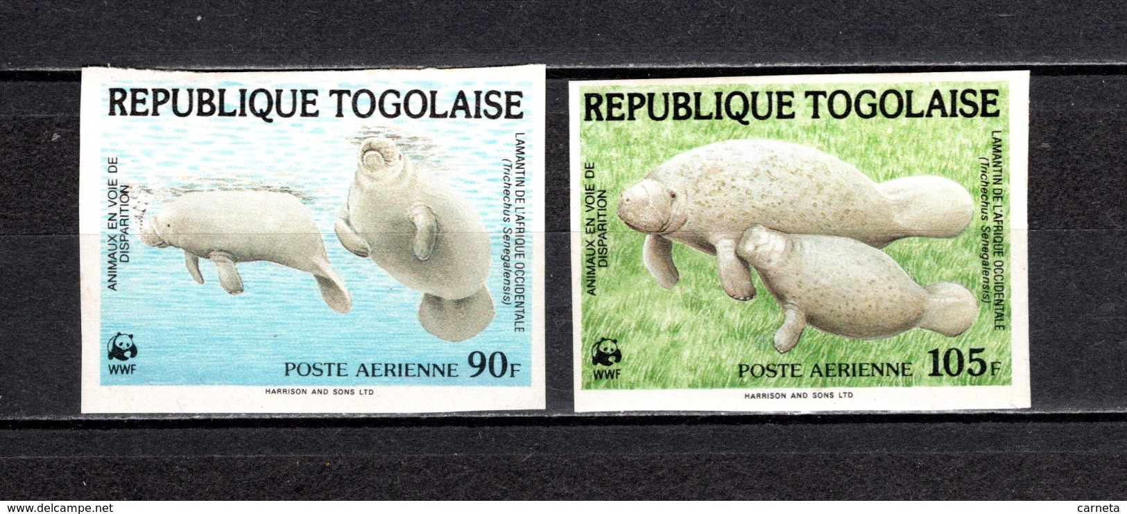 TOGO PA  N° 515 + 516  NON DENTELES  NEUFS SANS CHARNIERE COTE  ? €  ANIMAUX  VOIR DESCRIPTION - Togo (1960-...)