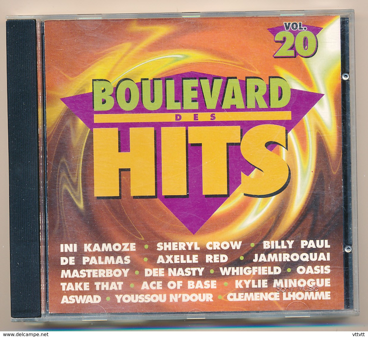 CD : BOULEVARD DES HITS N° 20 (1995), De Palmas, Axelle Red, Jamiroquai, Kylie Minogue, Take That, Dee Nasty, Aswad... - Hit-Compilations