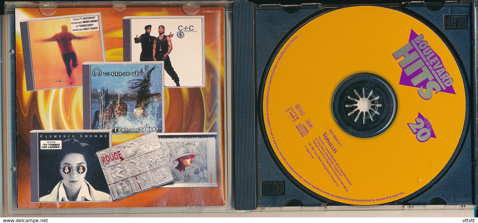 CD : BOULEVARD DES HITS N° 20 (1995), De Palmas, Axelle Red, Jamiroquai, Kylie Minogue, Take That, Dee Nasty, Aswad... - Hit-Compilations
