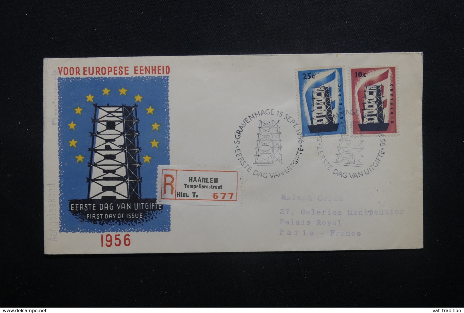 PAYS BAS - Enveloppe FDC En 1956 - Europa  - L 42689 - FDC