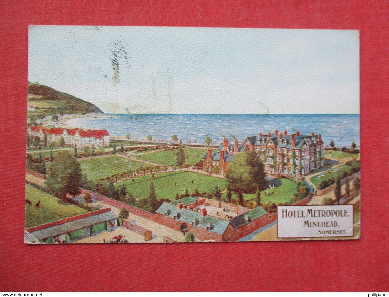 England > Somerset  Hotel Metropole Minehead  Somerset  Has 2 Cent Postage Due Stamp     Ref   3652 - Minehead