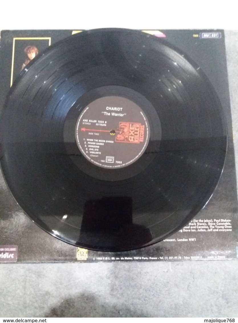 Charriot - The Warriors - Axe Killer Records 7003 MU 221 - 1984 - - Hard Rock & Metal