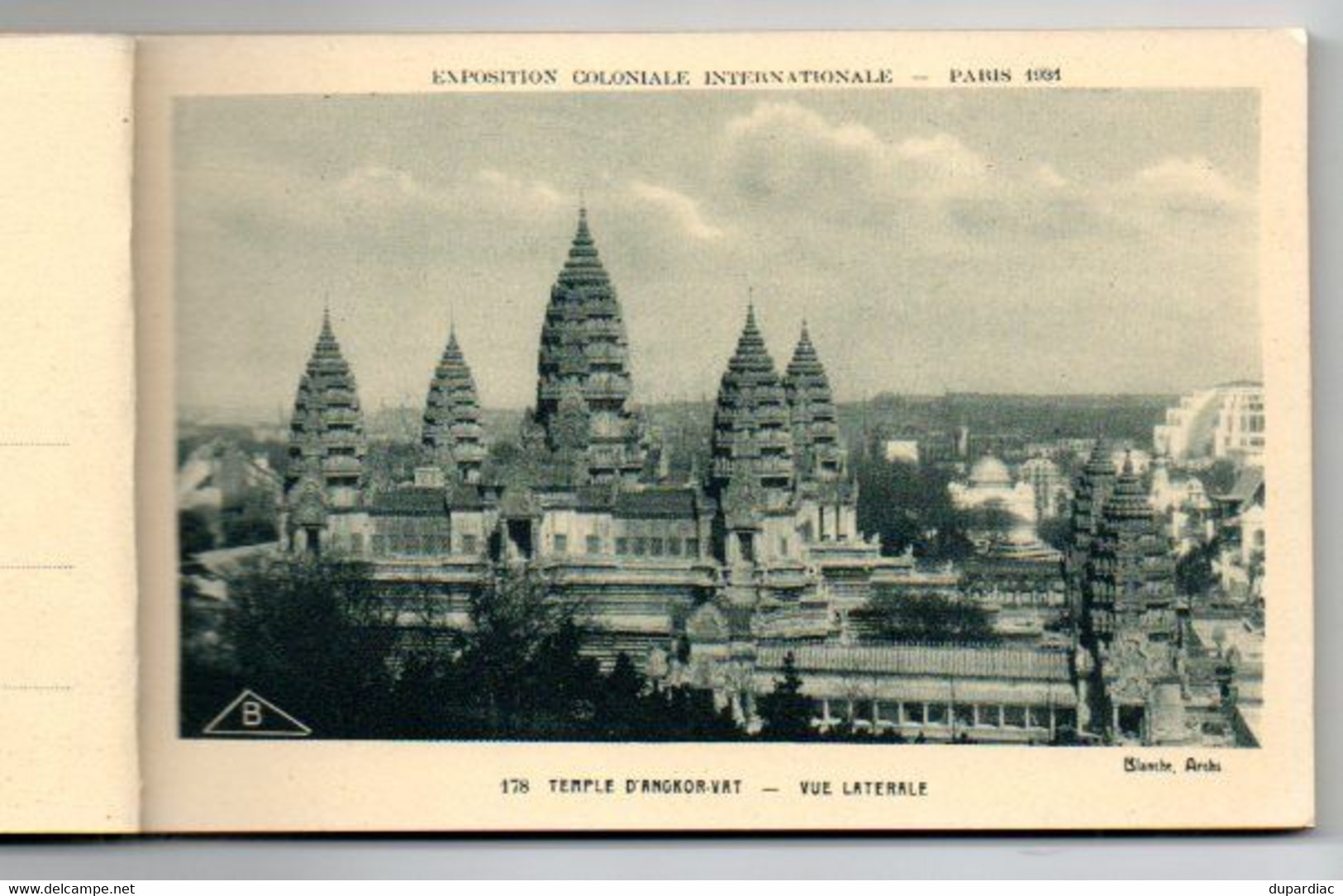 75 - Paris / Carnet Complet 24 Cartes, Temple D' ANGKOR-VATH, Indochine, Exposition Coloniale Internationale PARIS 1931. - Exposiciones