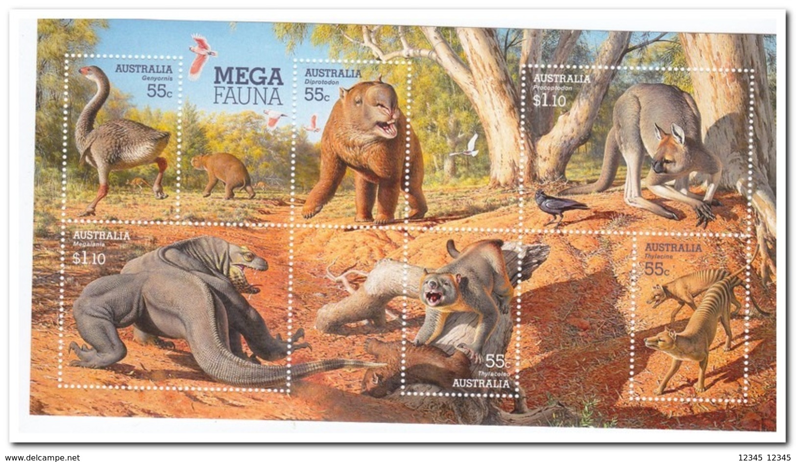 Australië 2008, Postfris MNH, Extinct Megafauna - Ongebruikt