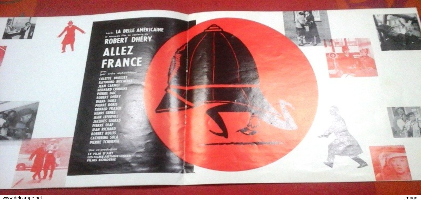 Dossier De Presse Allez France Robert Dhéry Colette Brosset Jean Carmet Raymond Bussieres Pierre Tchernia - Cinema Advertisement