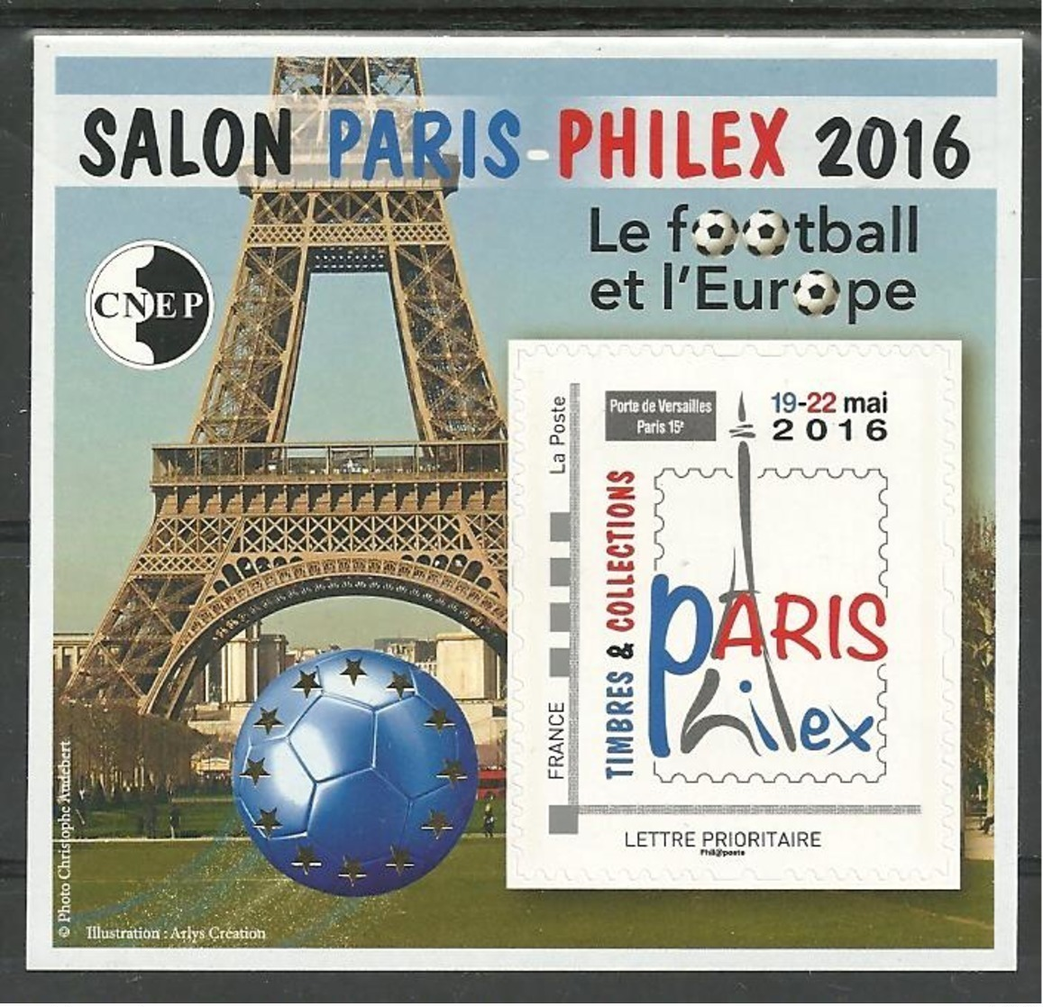 Bloc CNEP N° 72 Salon Paris Foot Ball Et L'€urope 2016 - CNEP