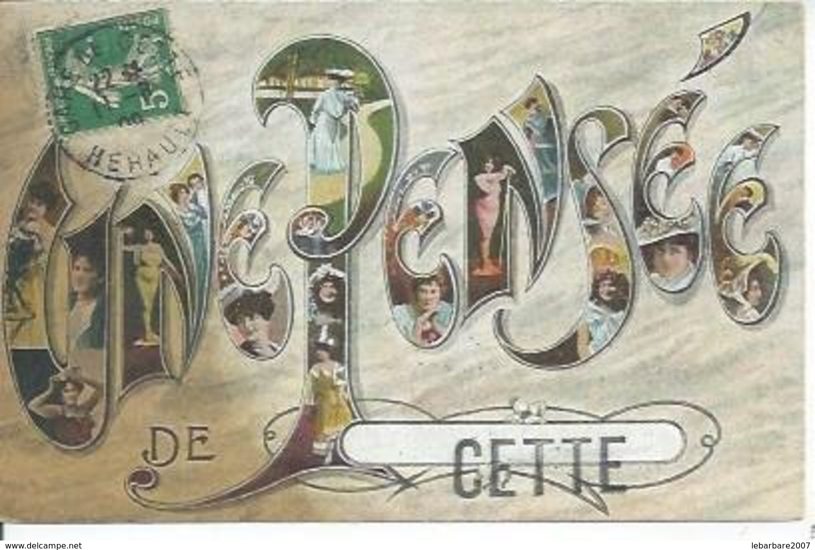 1371 - UNE PENSEE DE CETTE    (   ) SETE - Sete (Cette)