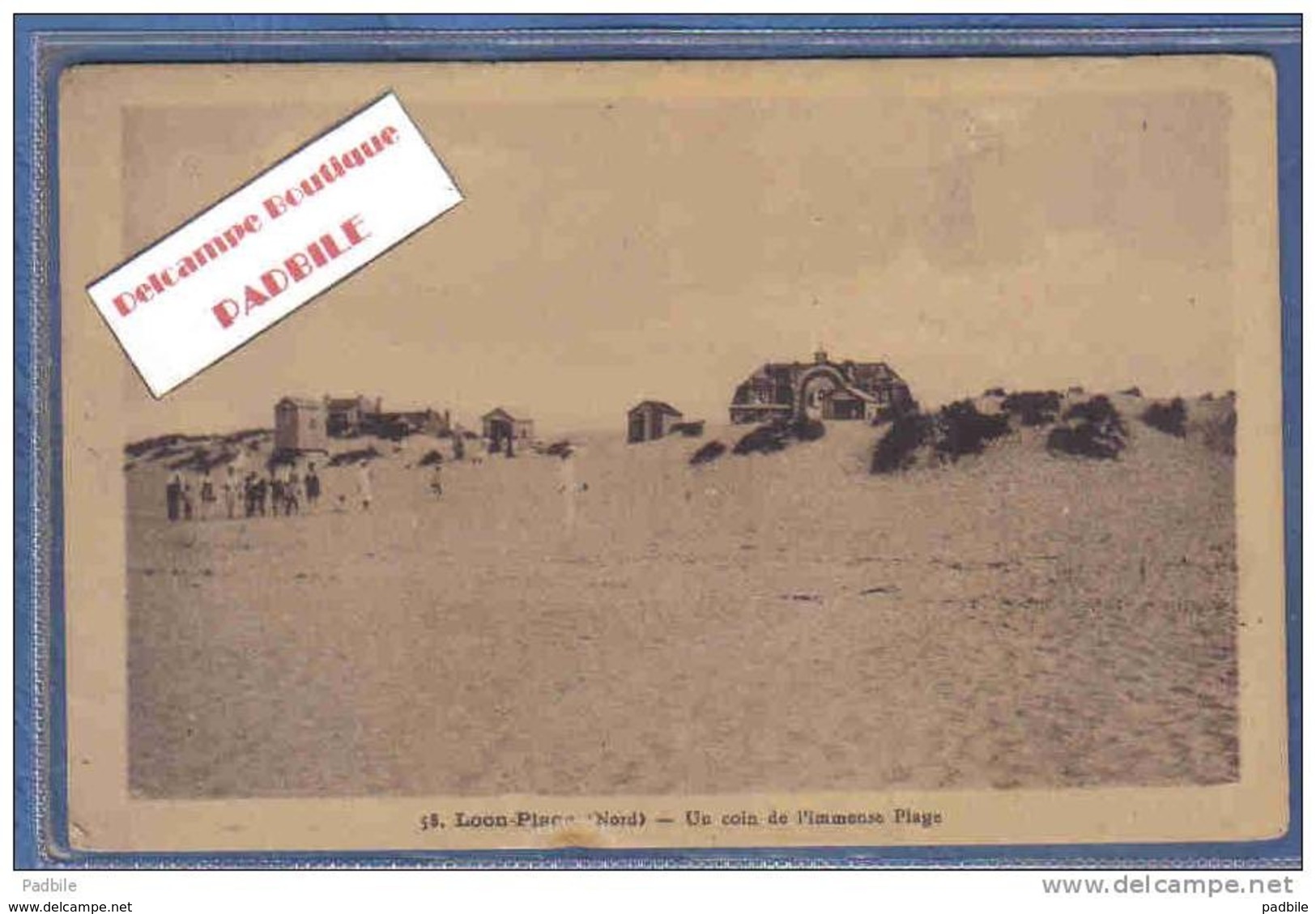 D 59. Loon-Plage  Les Cabanons Sur L'immense Plage Trés Beau Plan - Other & Unclassified