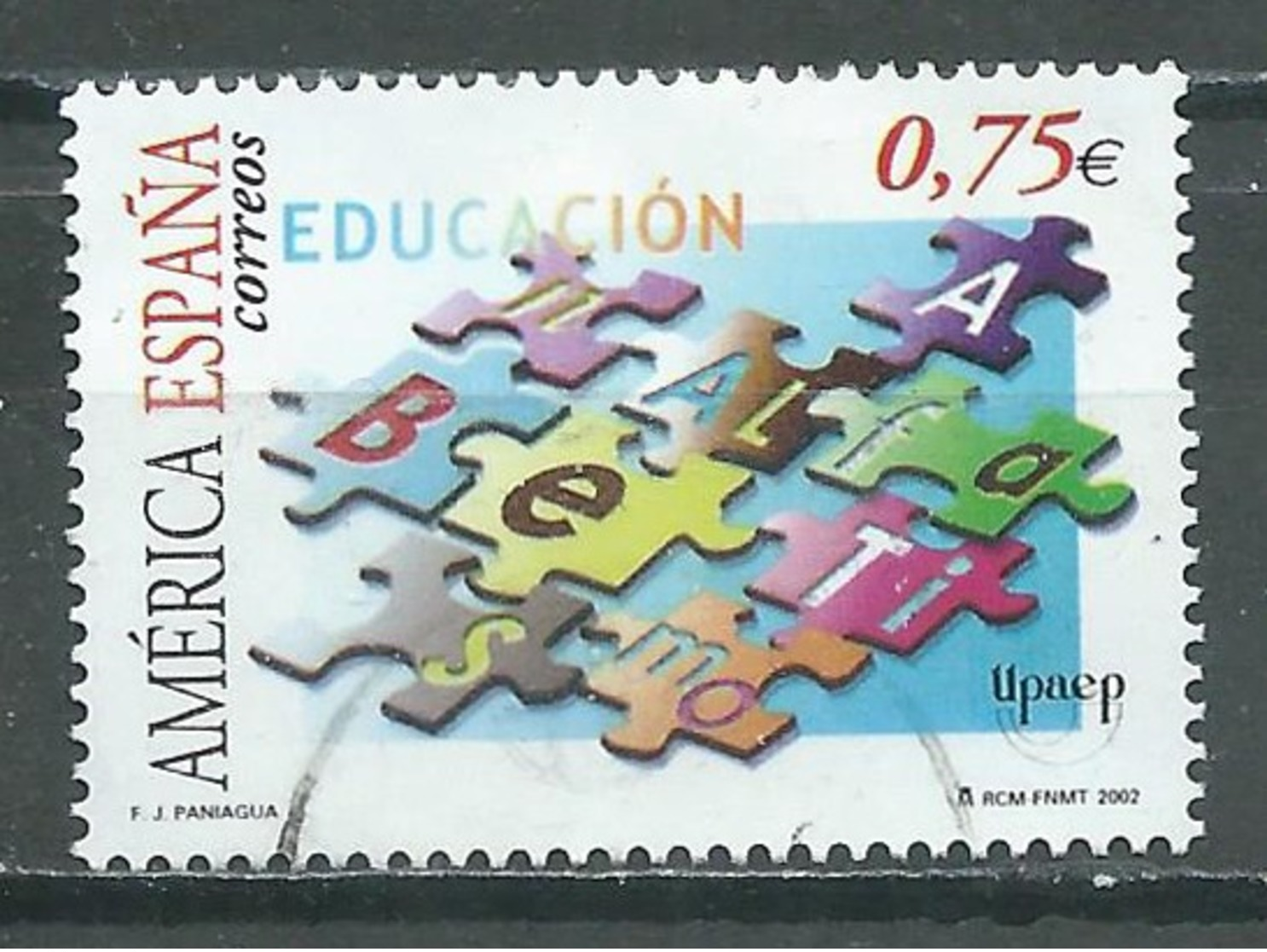 Espagne YT N°3501 America-UPAEP éducation Analphabétisme Oblitéré ° - Usados