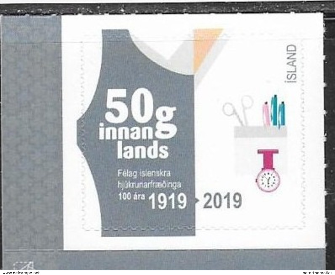 ICELAND , 2019, MNH, MEDICINE, ICELANDIC NURSE'S ASSOCIATION, 1v - Other & Unclassified