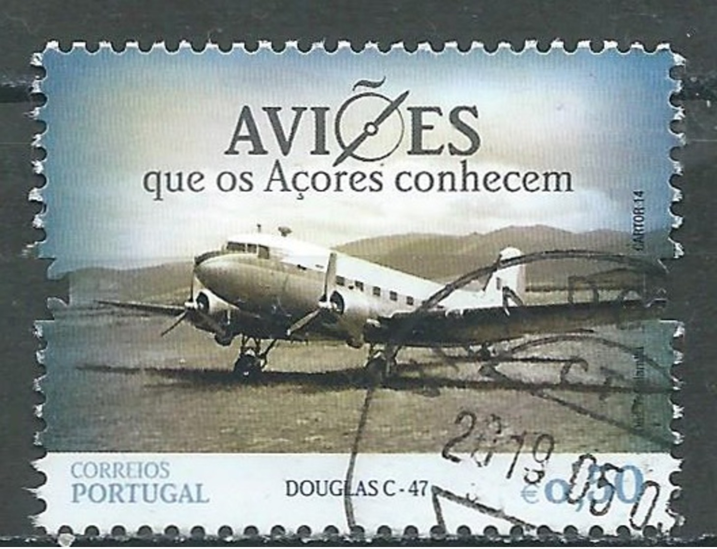 Portugal 2014 Douglas C-47 Oblitéré ° - Oblitérés
