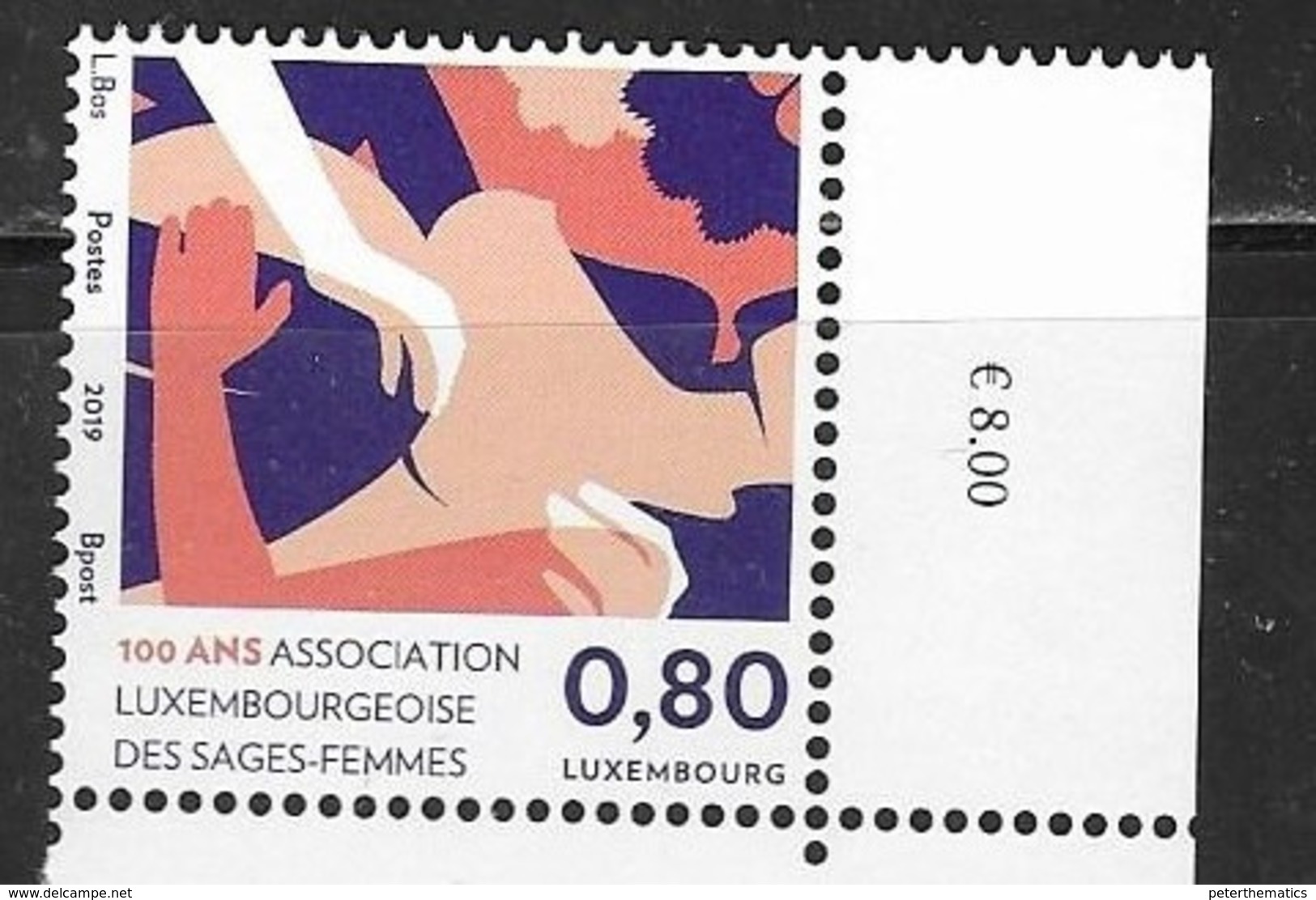 LUXEMBOURG, 2019, MNH,  MEDICINE, LUXEMBOURG'S MIDWIVES ASSOCIATION,1v - Other & Unclassified