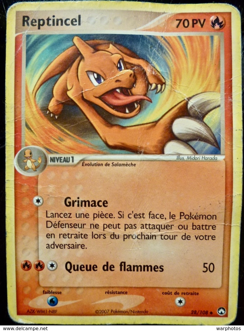 CARTE POKEMON _ REPTINCEL _ 70 PV _ 2007 - Autres & Non Classés