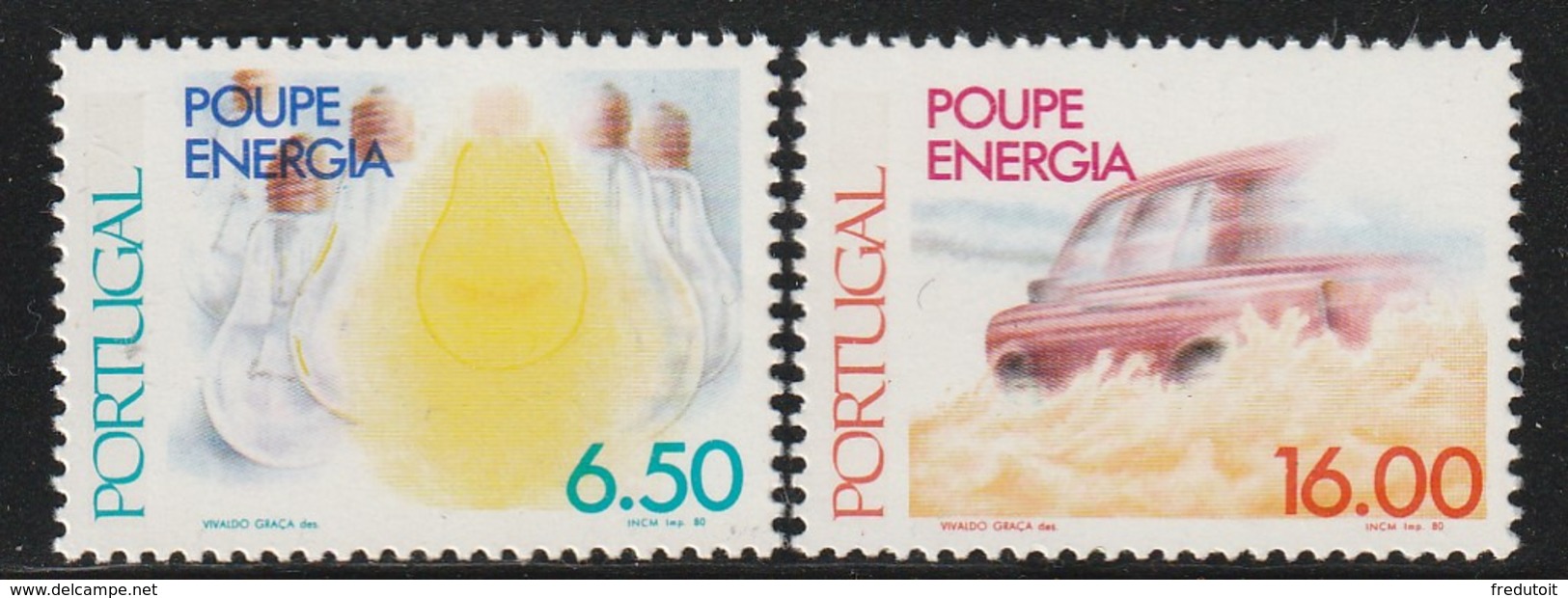 PORTUGAL - N°1486/7 ** (1980) Economisez L'énergie - Nuevos