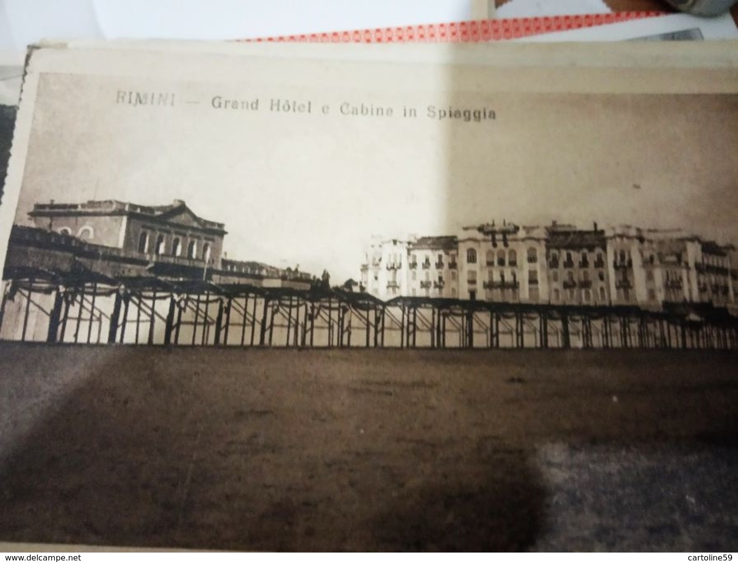 RIMINI GRAND HOTEL CABINE IN SPIAGGIA N1920  HF627 - Rimini