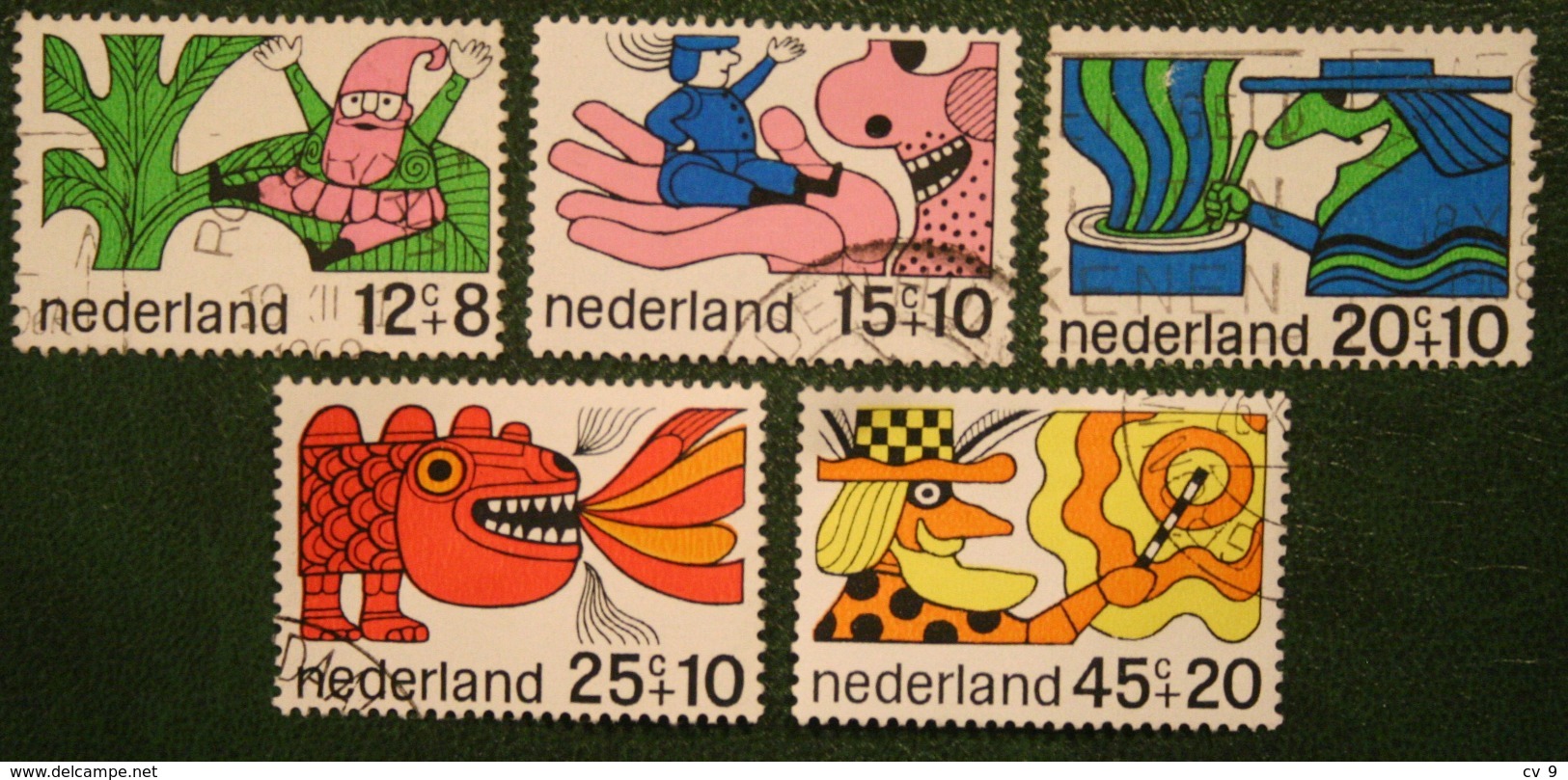 Kinderzegels, Child Welfare Kinder Enfant NVPH 912-916 (Mi 905-909) 1968 Gestempeld / USED NEDERLAND / NIEDERLANDE - Gebraucht