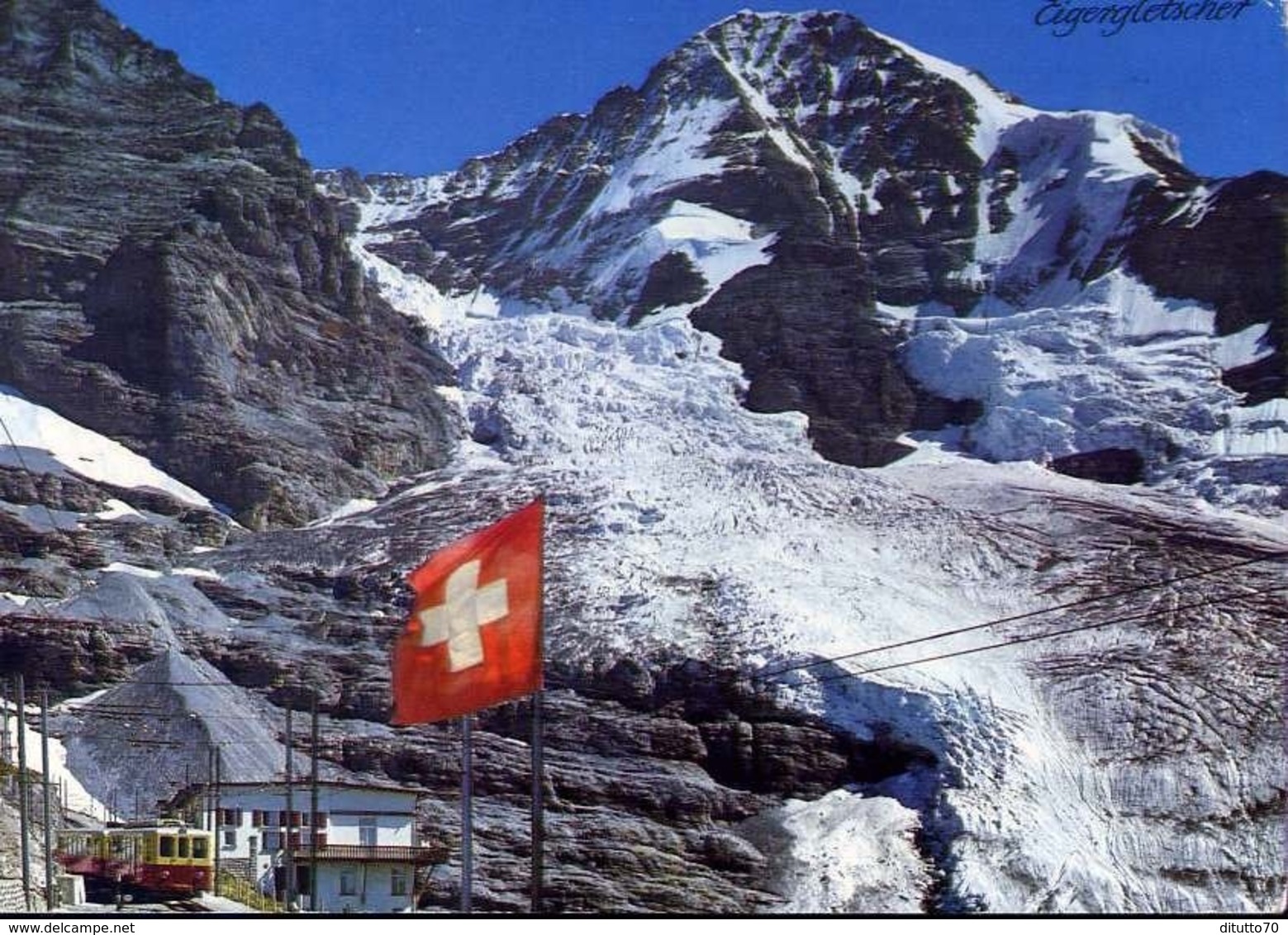 Eigergletscher Mit Eiger Und Monch - Formato Grande Viaggiata – E 13 - Mondo
