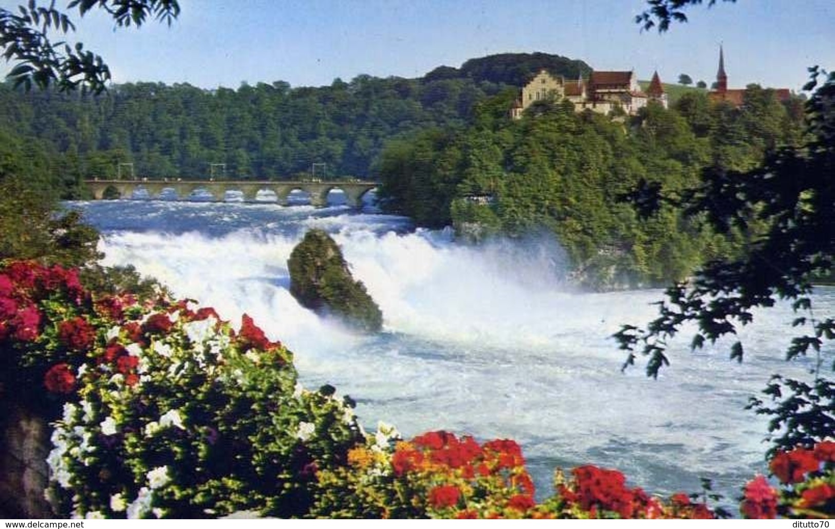 Rheinfall Mit Scloss Laufen - Formato Piccolo Viaggiata Mancante Di Affrancatura – E 13 - World