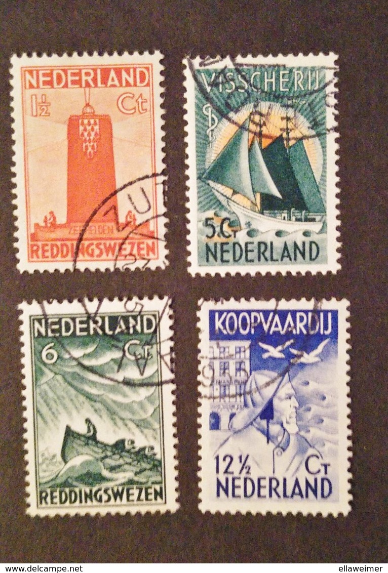 Nederland/Netherlands - NvPH Nrs. 257 T/m 260 (gestempeld/used) Zeemanszegels 1933 - Used Stamps