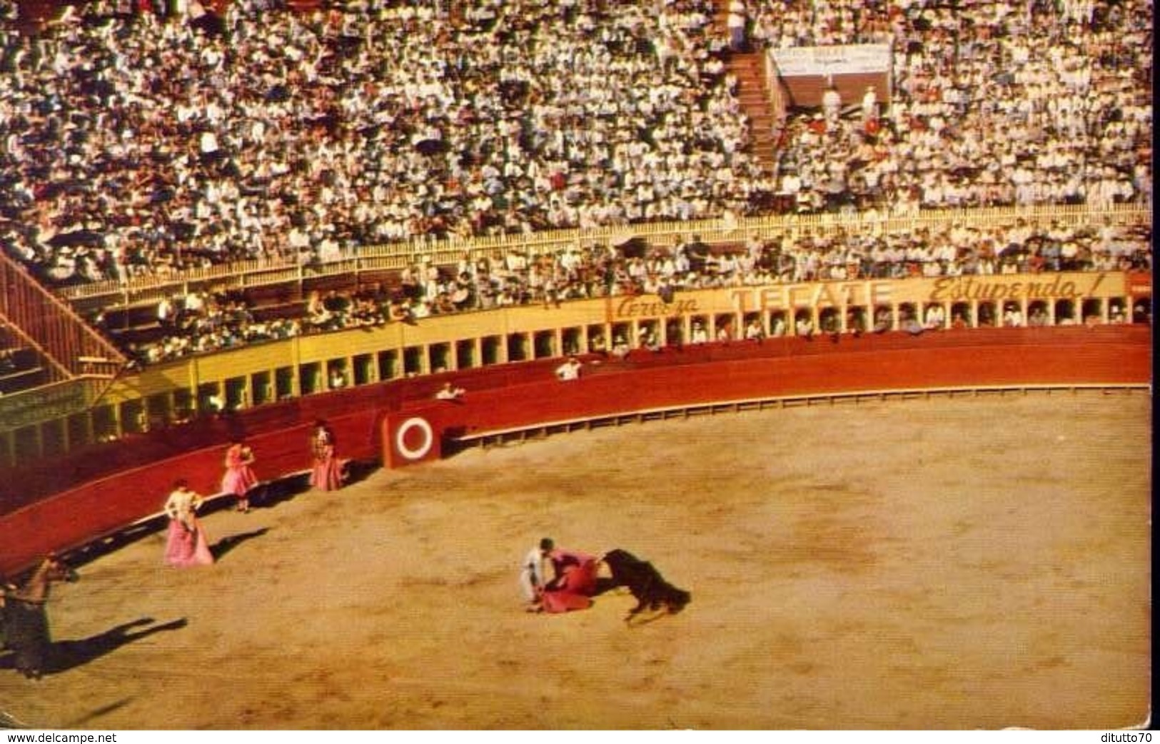 Tijuana - Mexico - Una Tarde De Toros - Bull Fight Scene - Formato Piccolo Viaggiata – E 13 - Mondo