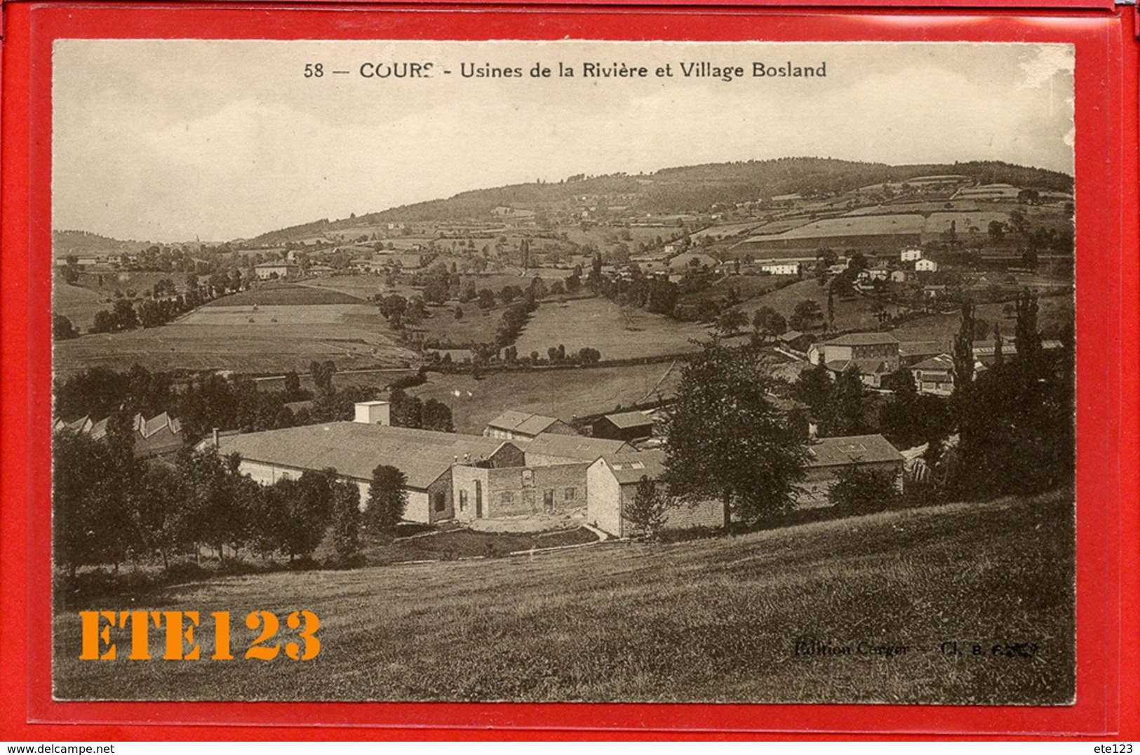 Cours  -  Usines De La Rivière Et Village Bosland - Cours La Ville - 69 Rhône - Cours-la-Ville