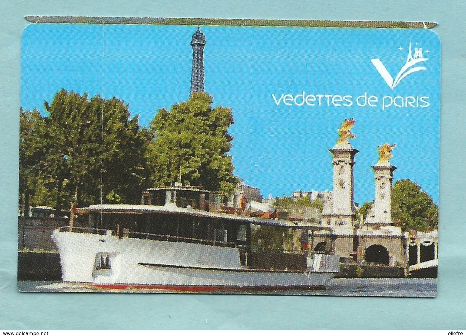 Ticket D'entrée - Bateau Les Vedettes De Paris Tour Eiffel Pont Alexandre III - Croisière Découverte - Tickets D'entrée