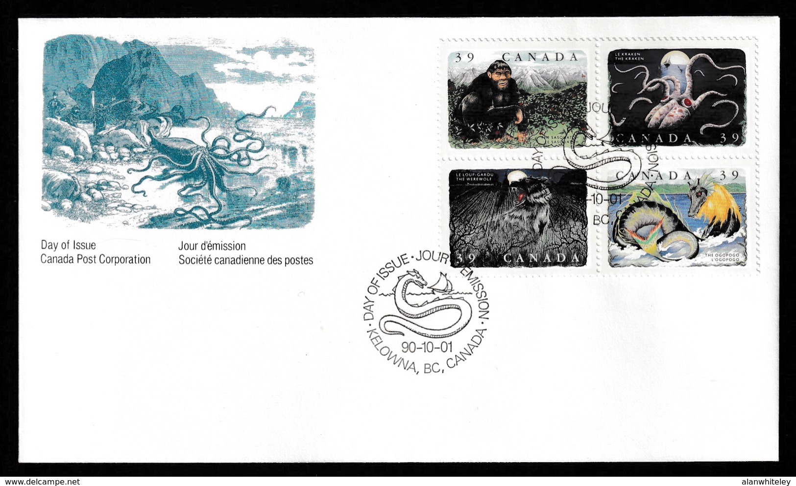 CANADA 1990 Canadian Folklore / Legendary Creatures: Souvenir Book UM/MNH - Canada Post Year Sets/merchandise