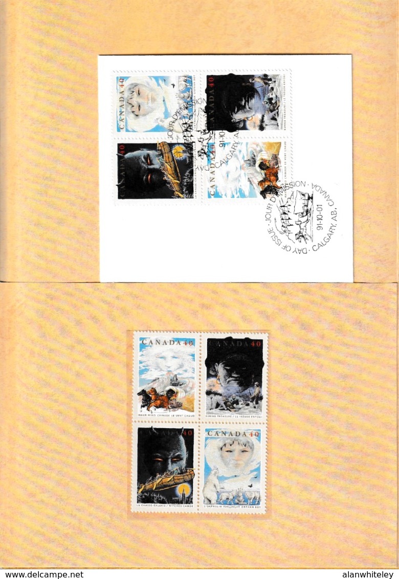 CANADA 1991 Canadian Folklore / Folktales: Souvenir Book UM/MNH - Estuches Postales/ Merchandising