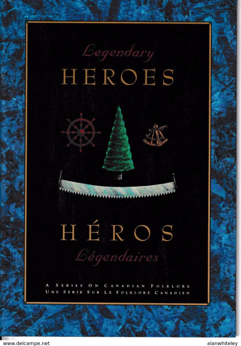 CANADA 1992 Canadian Folklore / Folk Heroes: Souvenir Book UM/MNH - Estuches Postales/ Merchandising