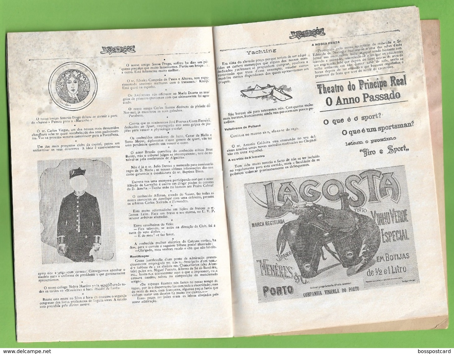 Lisboa - Revista Tiro E Sport De 1906 - Publicidade (c/ Manchas) - Sports