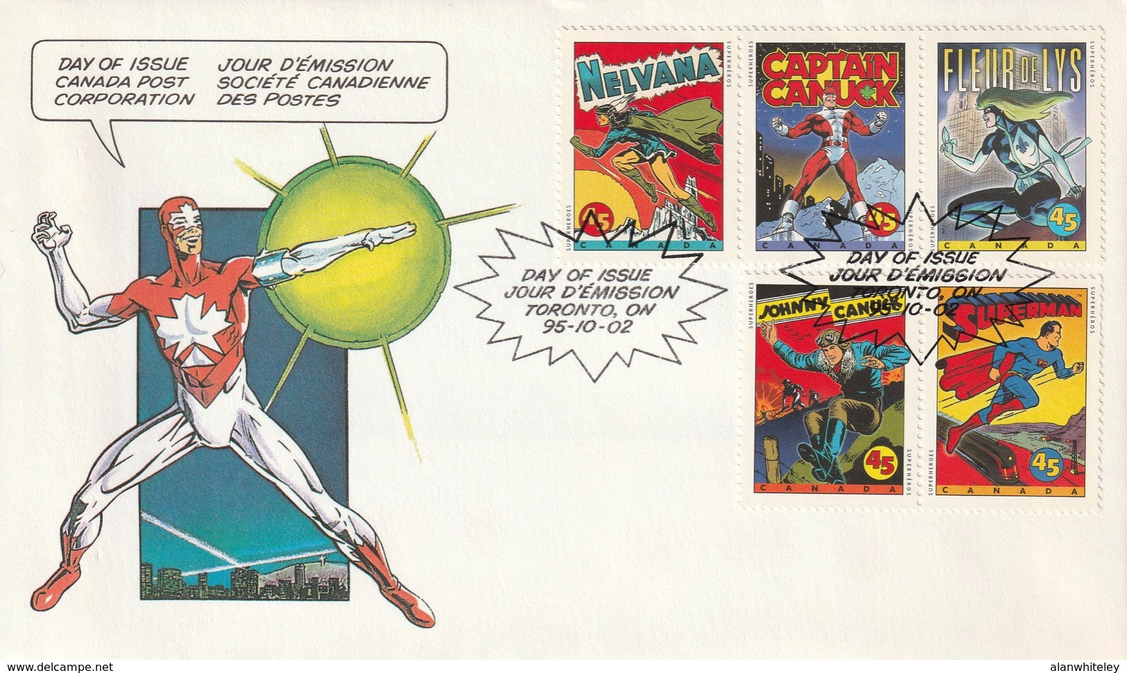 CANADA 1995 Comic Book Superheroes: Combination Pack UM/MNH - Jahressätze Der Kanad. Post