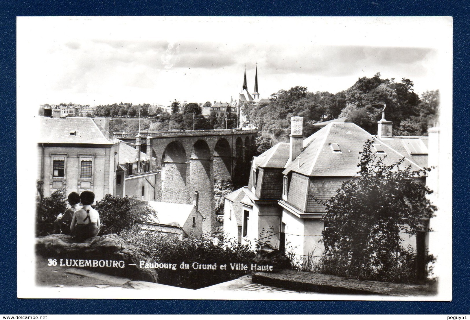 Luxembourg - Ville . Faubourg Du Grund Et Ville Haute. Enfants. - Luxemburg - Stadt