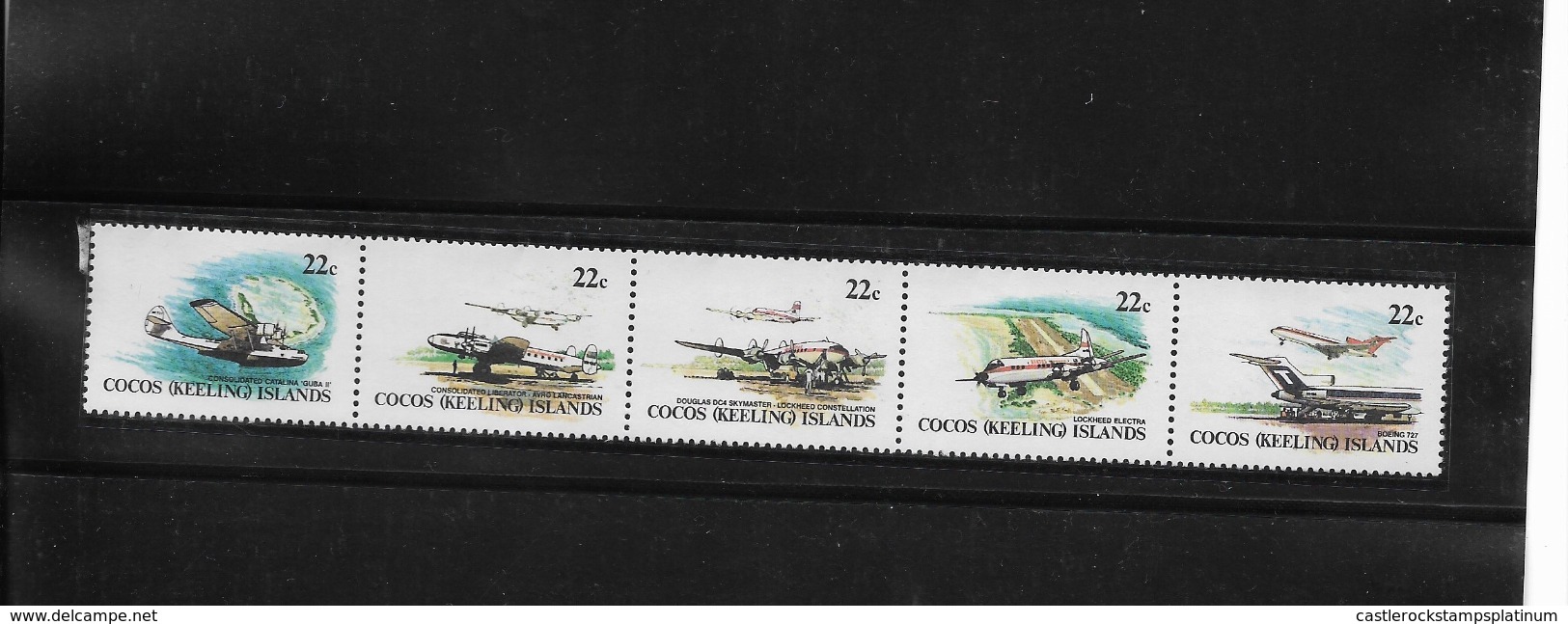 O) 1981 COCOS ISLANDS  - KEELING, AIR SERVICE TO INDIAN OCEAN, LANCASTRIAN - DOUGLAS DC4 - LOCKHEED CONSTELLATION - BOEI - Cocos (Keeling) Islands