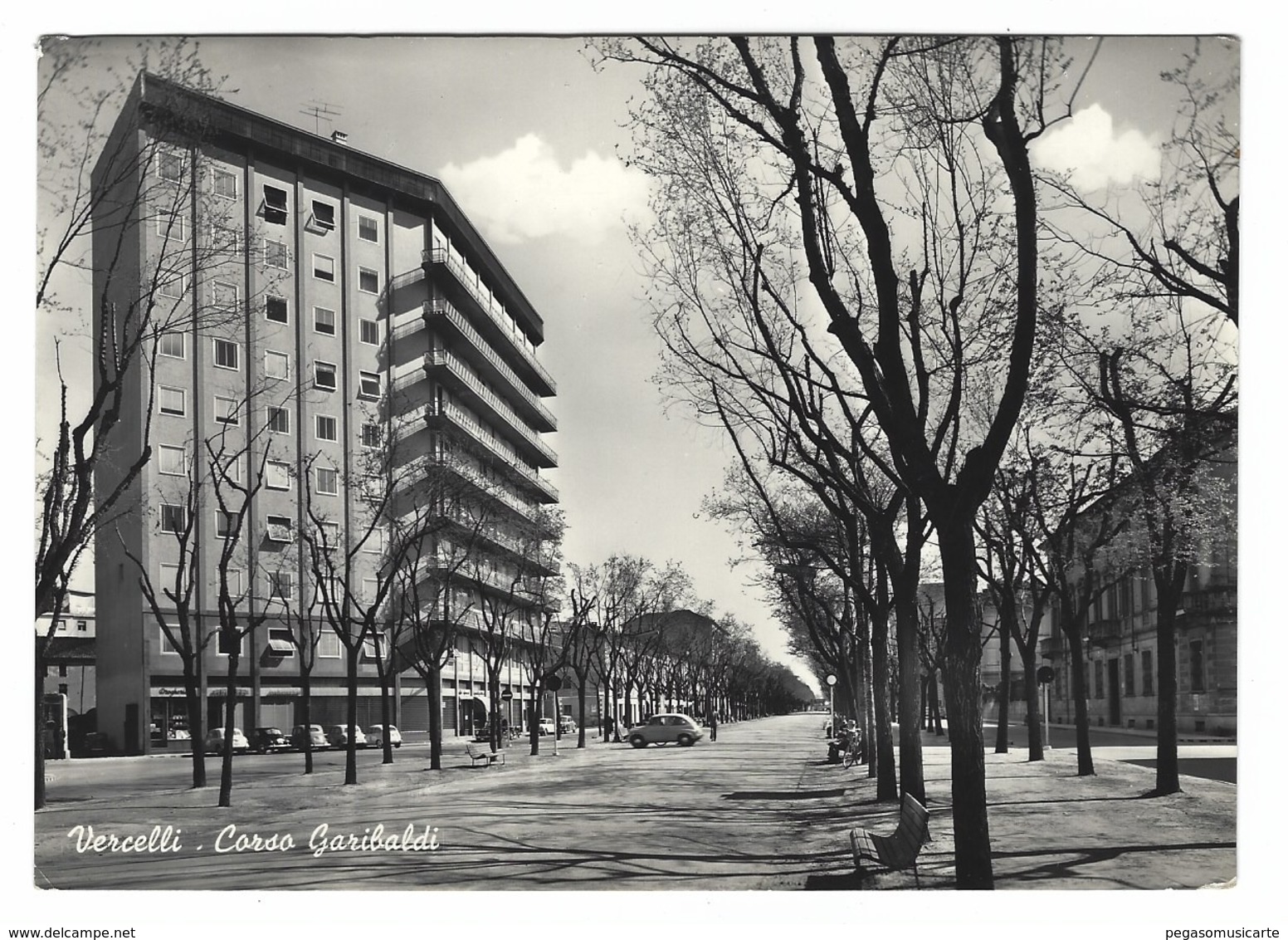 953 - VERCELLI CORSO GARIBALDI 1958 - Vercelli