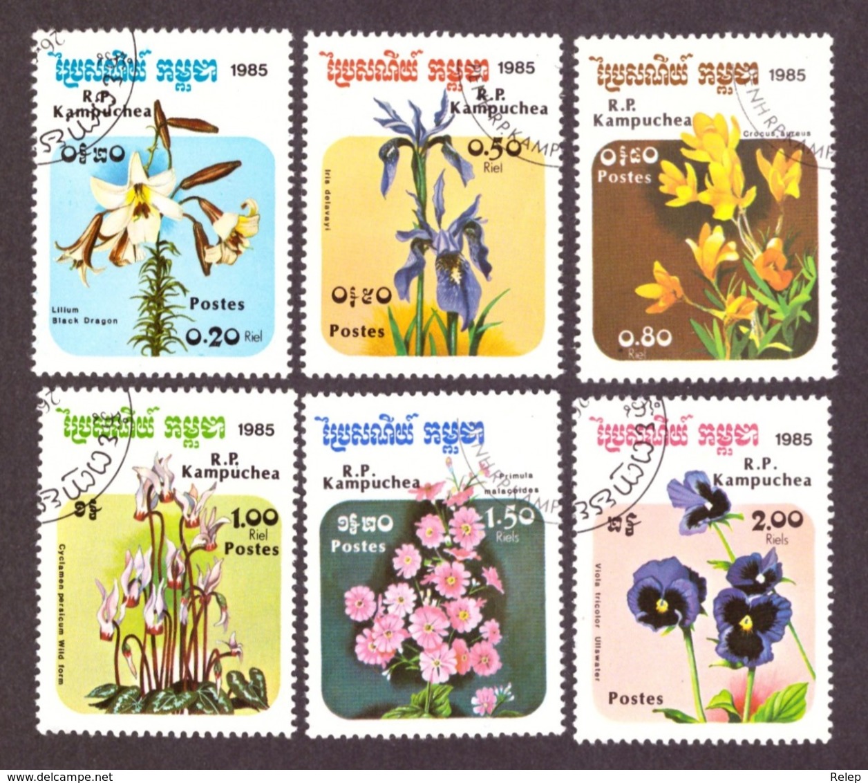 Kampuchea 1985 -  Flowers - Flora - Flores - Fleurs - Autres & Non Classés