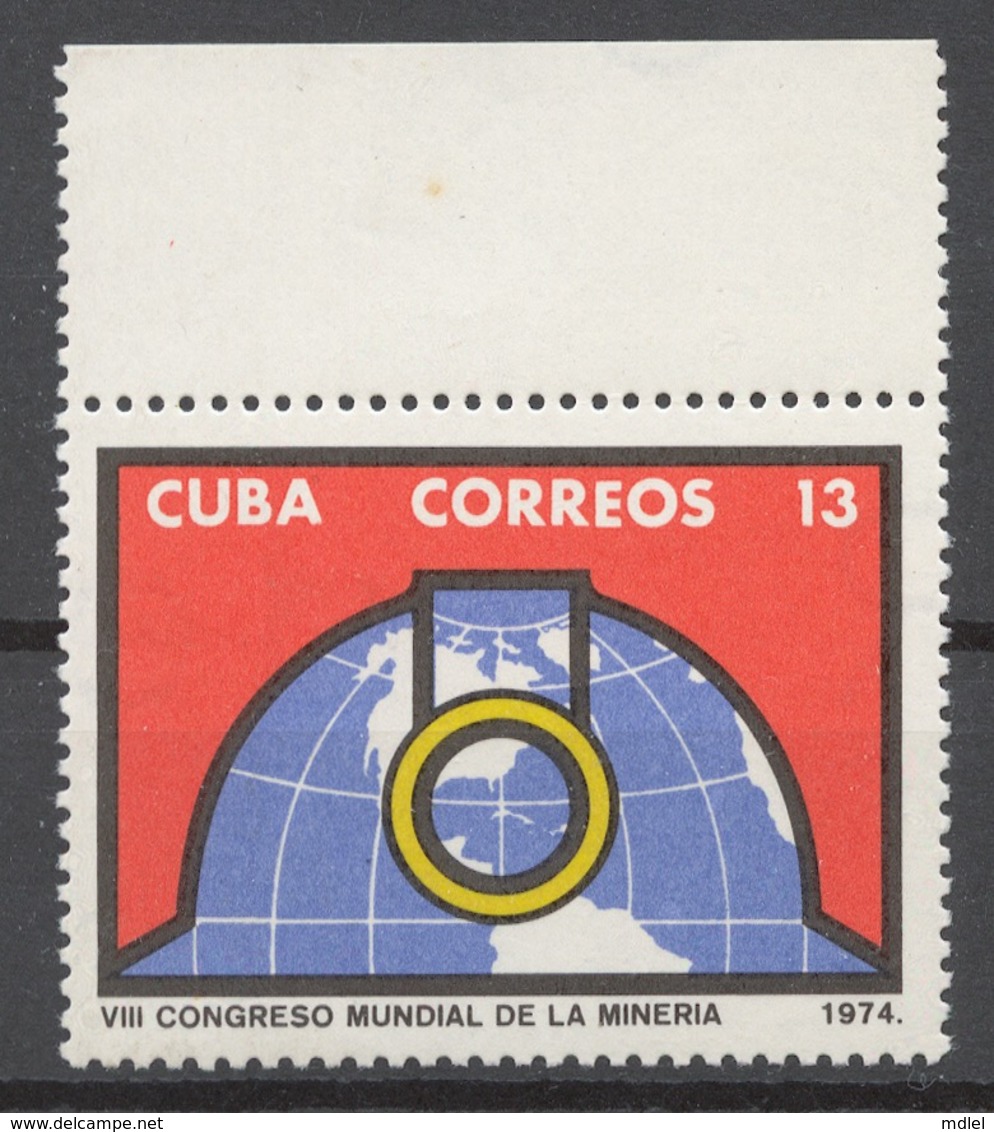 Cuba 1974 Mi# 2013** WORLD MINING CONFERENCE - Neufs