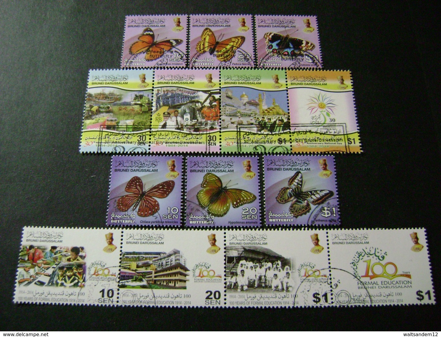 Brunei 2012 To 2016 Commemoratives/special Issues (between SG 825 And 875 - See Description) 3 Images - Used - Brunei (1984-...)