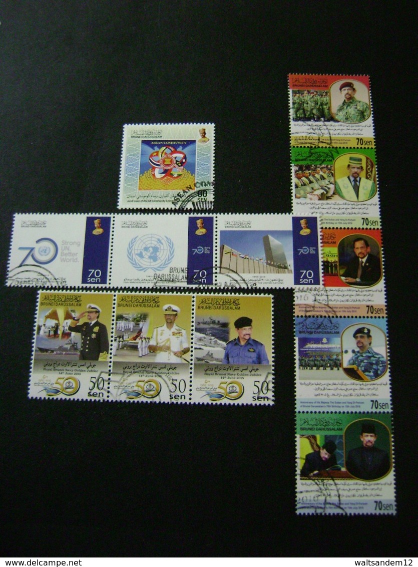 Brunei 2012 To 2016 Commemoratives/special Issues (between SG 825 And 875 - See Description) 3 Images - Used - Brunei (1984-...)