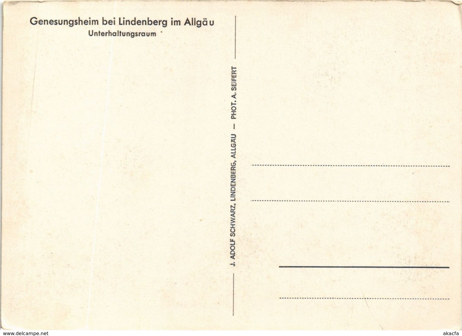 CPA AK Bei LINDENBERG I. ALLGÄU Genesungsheim GERMANY (865850) - Lindenberg I. Allg.