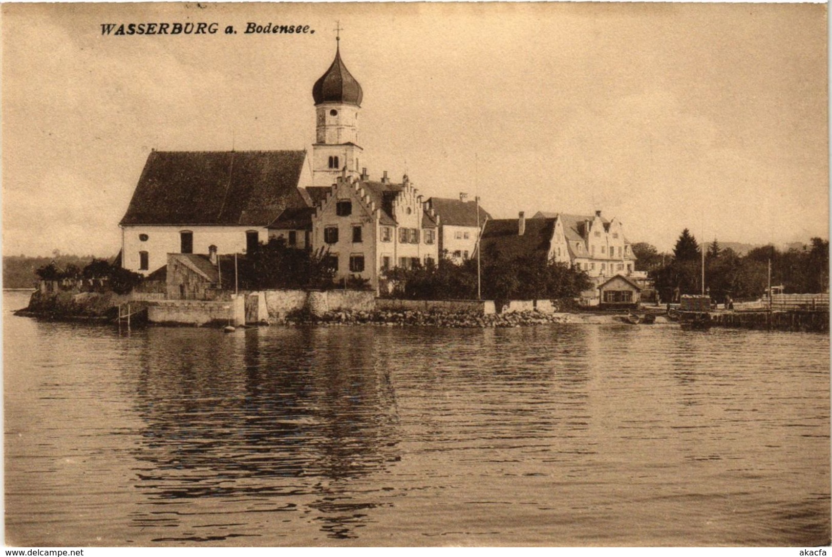 CPA AK WASSERBURG A. BODENSEE GERMANY (866036) - Wasserburg (Bodensee)