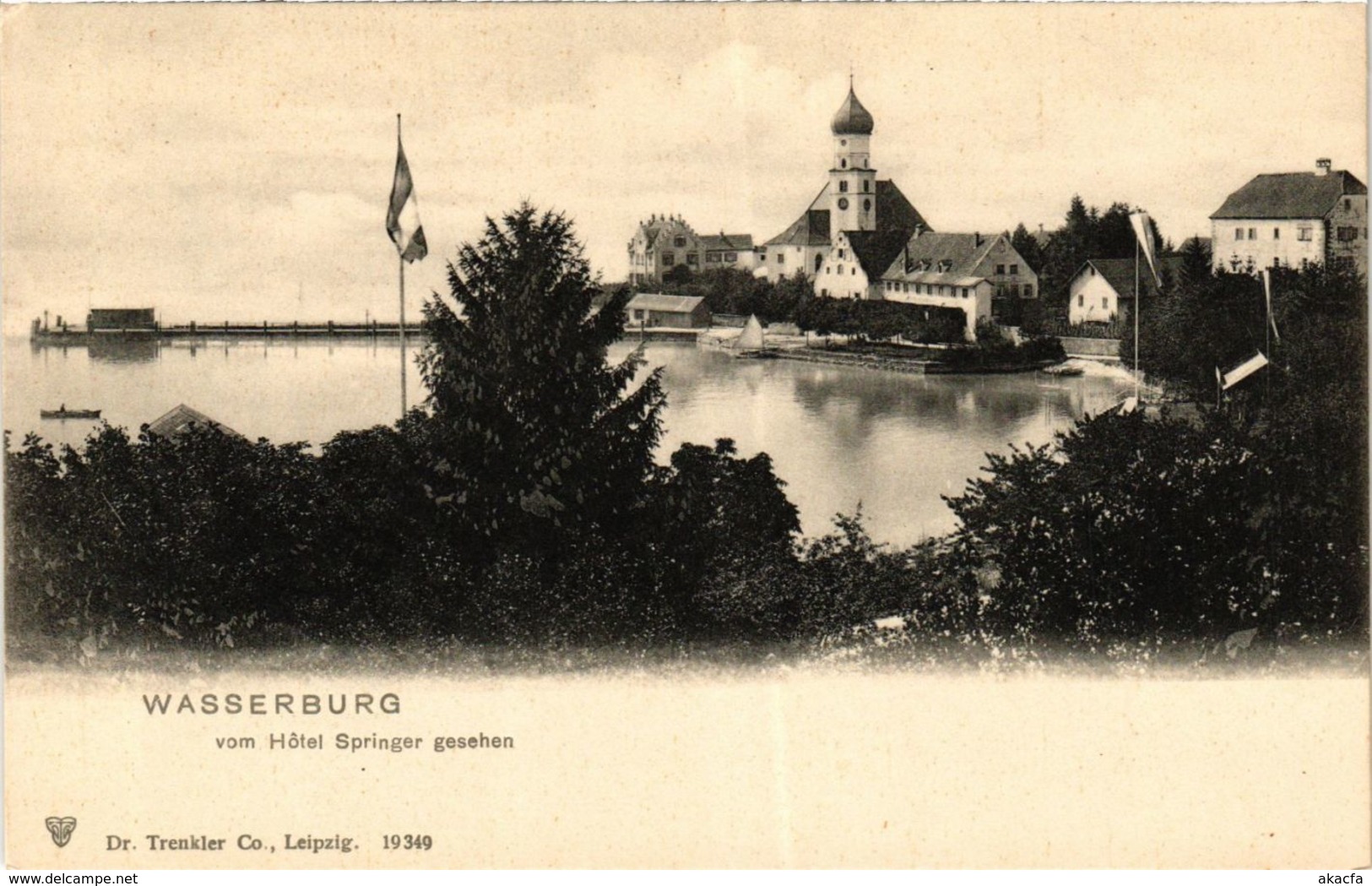 CPA AK WASSERBURG A. BODENSEE Vom Hotel Springer Gesehen GERMANY (866063) - Wasserburg (Bodensee)