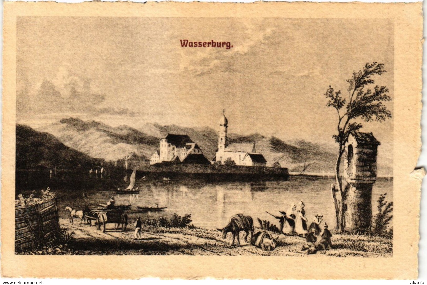 CPA AK WASSERBURG A. BODENSEE GERMANY (866081) - Wasserburg (Bodensee)