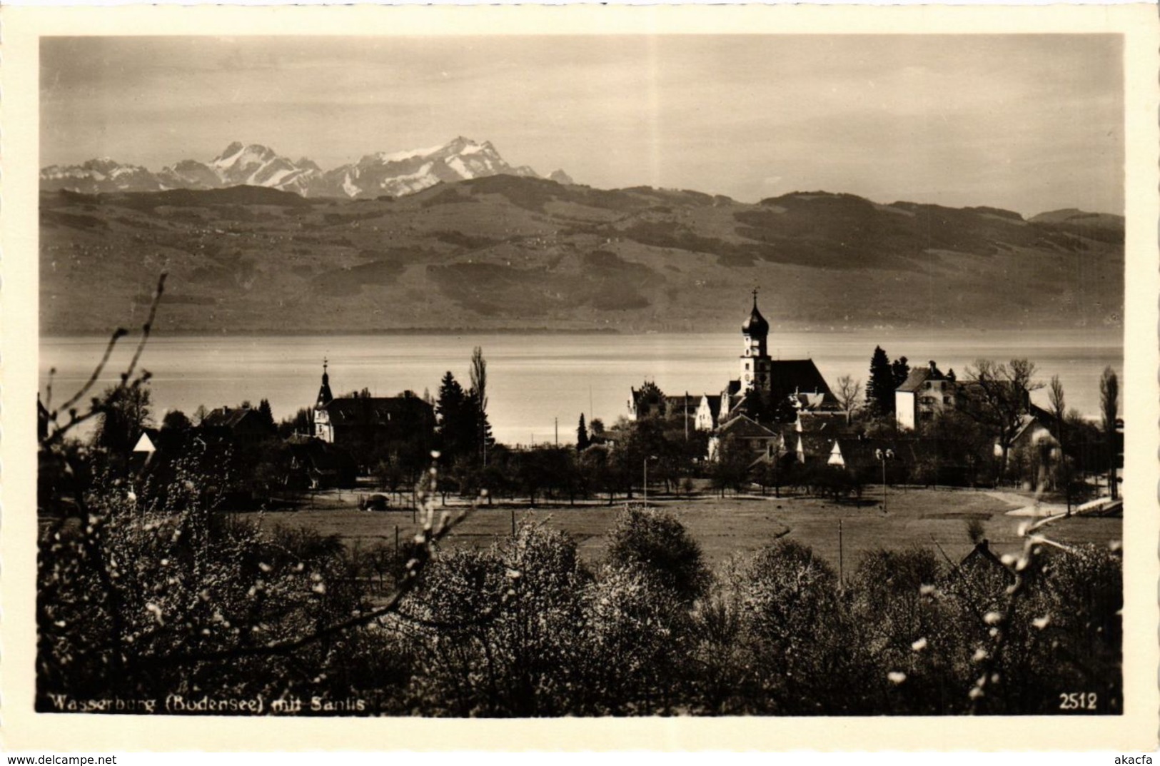 CPA AK WASSERBURG A. BODENSEE Mit SÄNTIS GERMANY (866084) - Wasserburg (Bodensee)