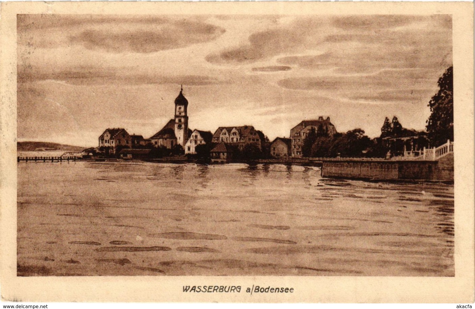 CPA AK WASSERBURG A. BODENSEE GERMANY (866088) - Wasserburg (Bodensee)