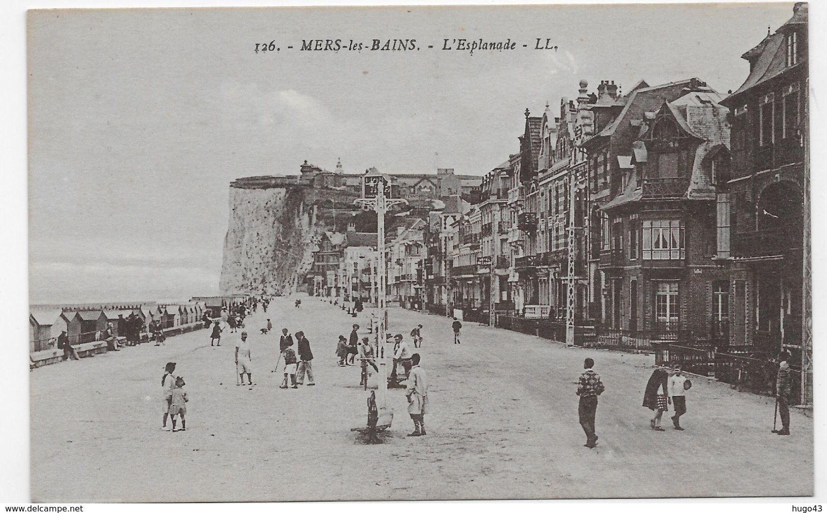 MERS LES BAINS - N° 126 - L' ESPLANADE AVEC PERSONNAGES - CPA NON VOYAGEE - Mers Les Bains