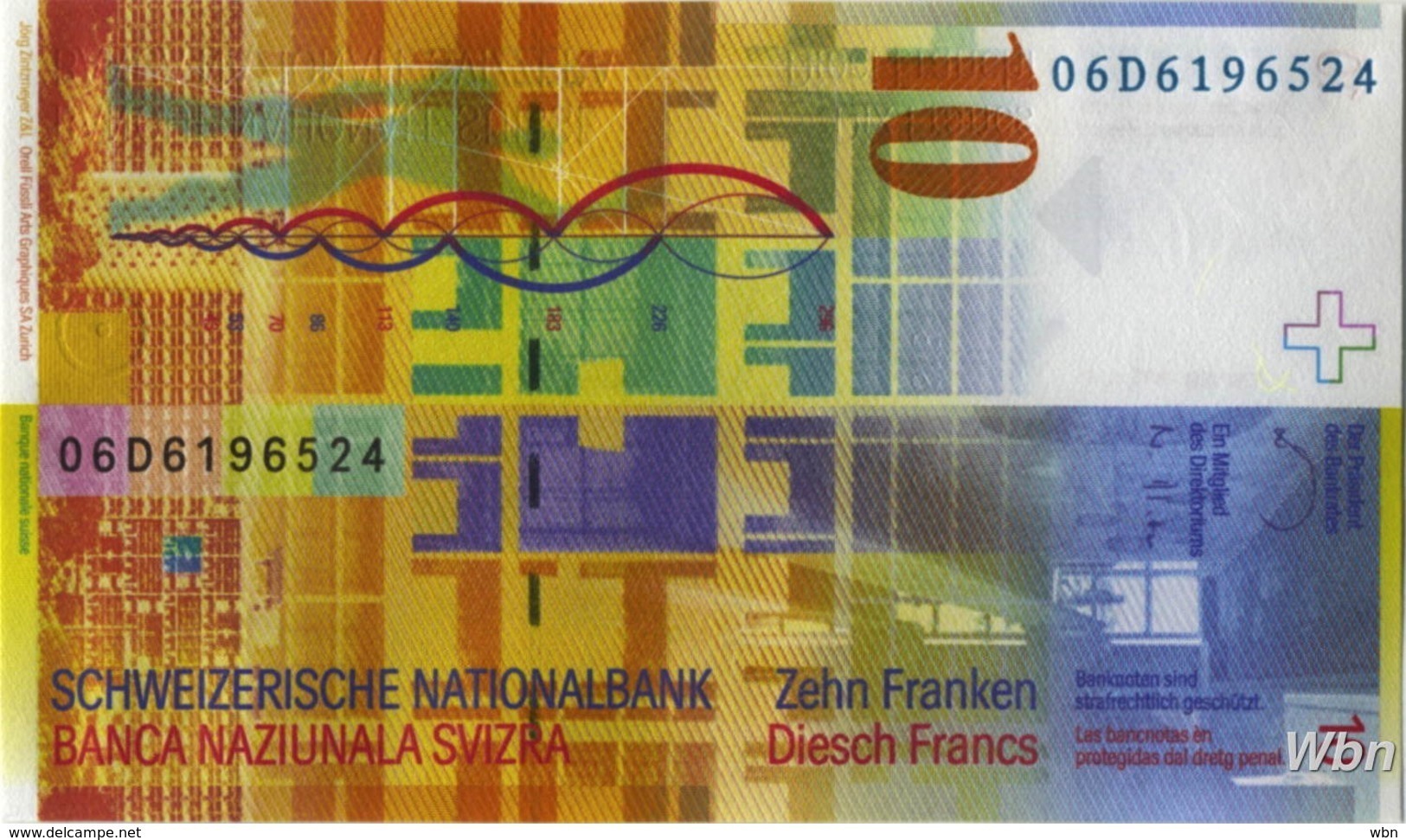 Suisse 10 Francs (P67b) 2006 -UNC- - Zwitserland