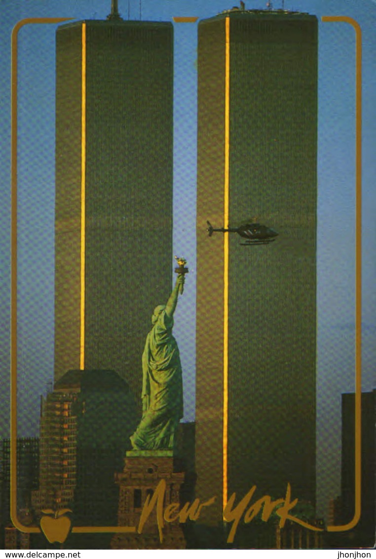 United States - Postcard Unused - New York City - Statue Of Liberty And World Trade Center - World Trade Center