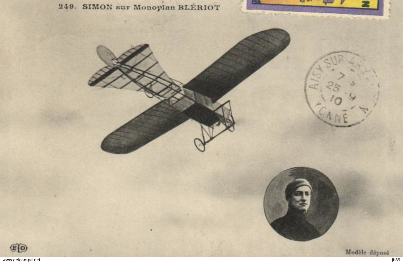 Transports - Aviation - Aviateurs - Simon Sur Monoplace Blériot - C 9610 - Flieger