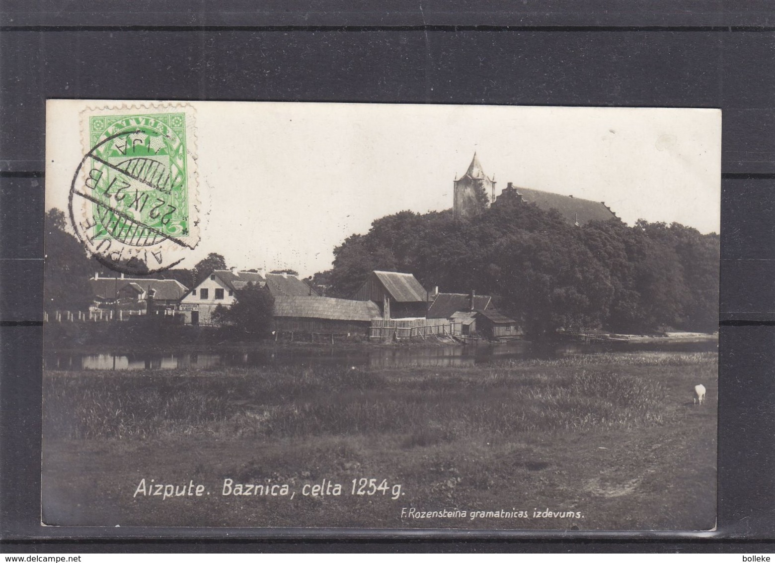 Lettonie - Carte Postale De 1927 - Oblit Aizpute - Exp Vers Breedene - Vue De Aizpute - Lettonie