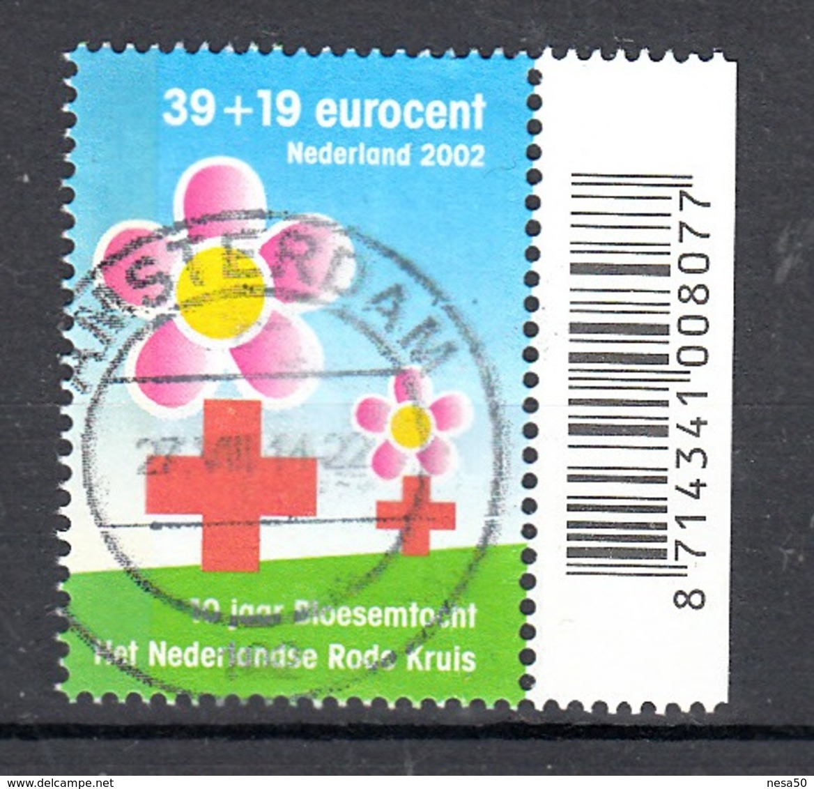 Nederland 2002 NVPH Nr 2083,  Mi Nr 2002 Rode Kruis, Red Cross - Usati